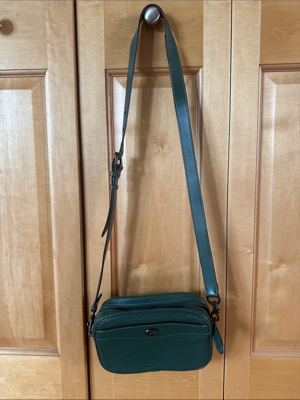 Coach Green Leather Crossbody Bag